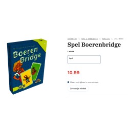 Kaartspel : Boeren bridge