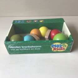 Houten kronkelworm. Nieuw.