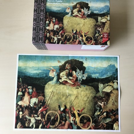 Jheronimus Bosch :  De hooiwagen. 1000 stukjes.
