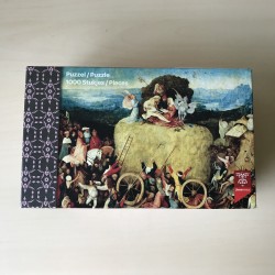 Jheronimus Bosch :  De hooiwagen. 1000 stukjes.