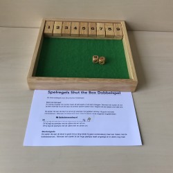 Shut The Box. Spel helpt bij verbeteren rekenvaardigheid