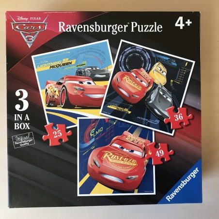 Cars : Puzzels 25, 36 en 49 stukjes
