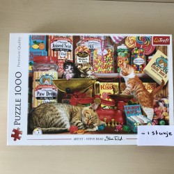 -1 stukje Steve Read. :  Cat’s sweets. 1000 stukjes