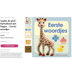 Sophie de giraf: Eerste woordjes. Flapjes.
