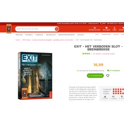 999 Games : Exit,  Het verboden slot. Nieuw.