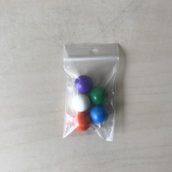 Janod : Doos met houten blokken/ knikkerbaan.