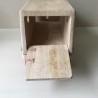 Houten auto. 37,5 cm. lang