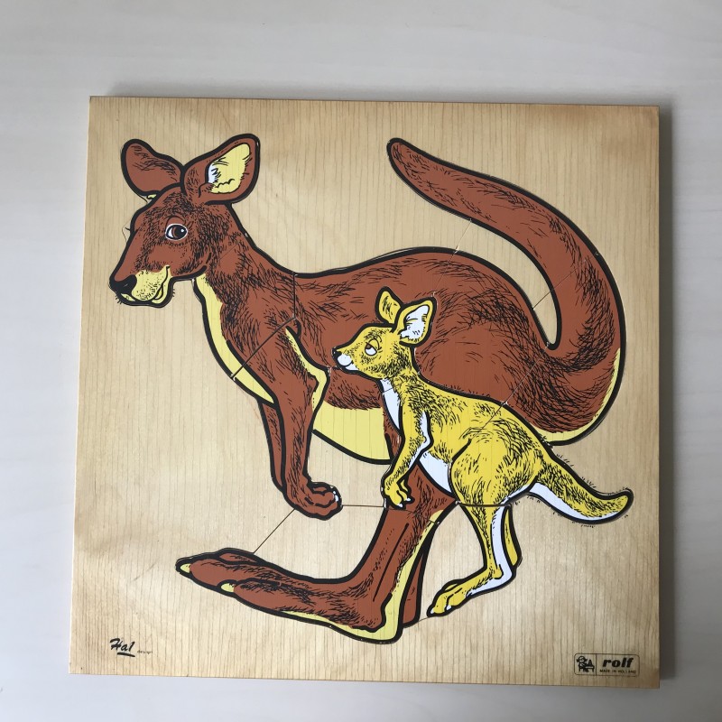 Puzzelplankje Knopjespuzzel : Rolf Kangeroe