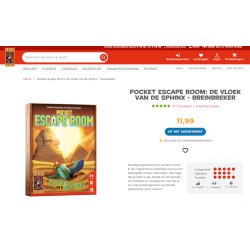 999 Games: Pocket escape room. De Vloek van de Sphinx.