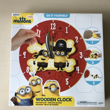 Zelfbouwklok Minions. Ongebruikt