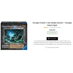 Escape puzzle : 759 stukjes. De roedel wolven