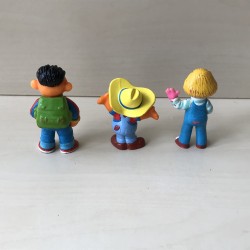 Sesamstraat : 3 figuren. Bert is 7,5 cm. hoog.