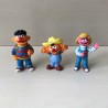 Sesamstraat : 3 figuren. Bert is 7,5 cm. hoog.