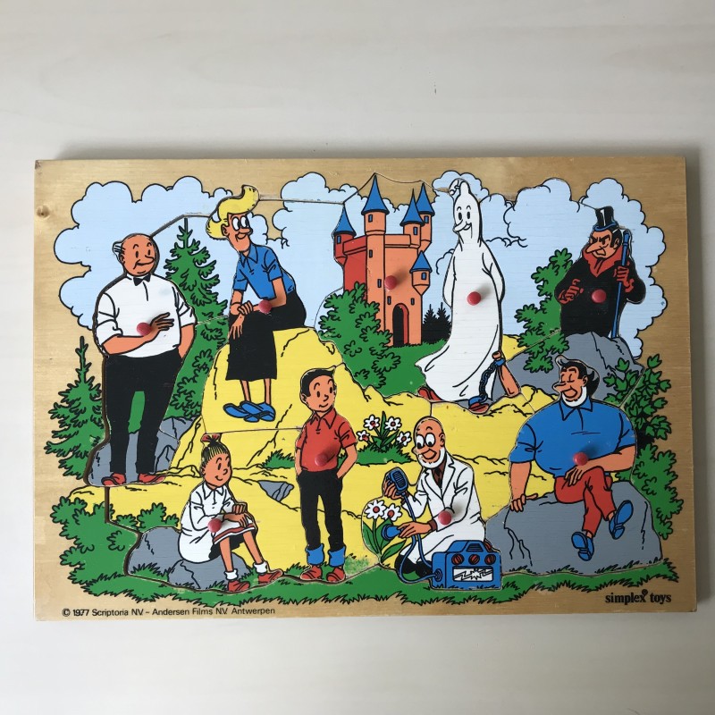 Puzzelplankje Knopjespuzzel : Simplex. Suske en Wiske.