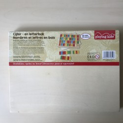 Cijfer- en letterbak. Nieuw.