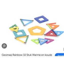 Geomag : 88 + 32 onderdelen. Setje op foto 4 en 5 is een toevoeging.