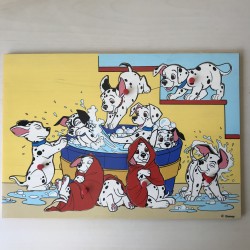 Puzzelplankje Knopjespuzzel : Disney. 101 dalmatiërs. 6 stukjes.