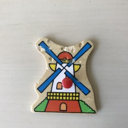 Puzzelplankje Knopjespuzzel : Boerderij. 12 stukjes. Molen is beschadigd.