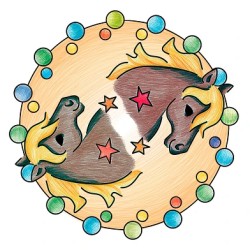Mandala Designer  : Paarden. Nieuw