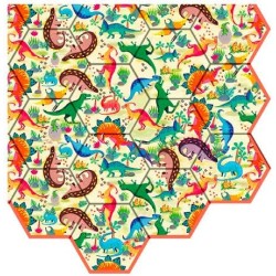Dinosaurussen. Puzzel met 19 tegels. Nieuw