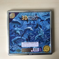 Magnetische 3D Magnapuzzel. Dolfijnen.