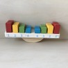 Balans spel / Evenwichtspel van hout. Montessori. Met gewichten.