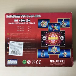 Magneetstaafjes 96 stuks.