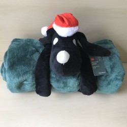 Takkie plaid met knuffel. Ongebruikt.