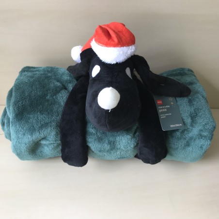 Takkie plaid met knuffel. Ongebruikt.