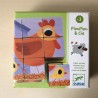 Djeco :  Kubuspuzzel, blokkenpuzzel dieren.