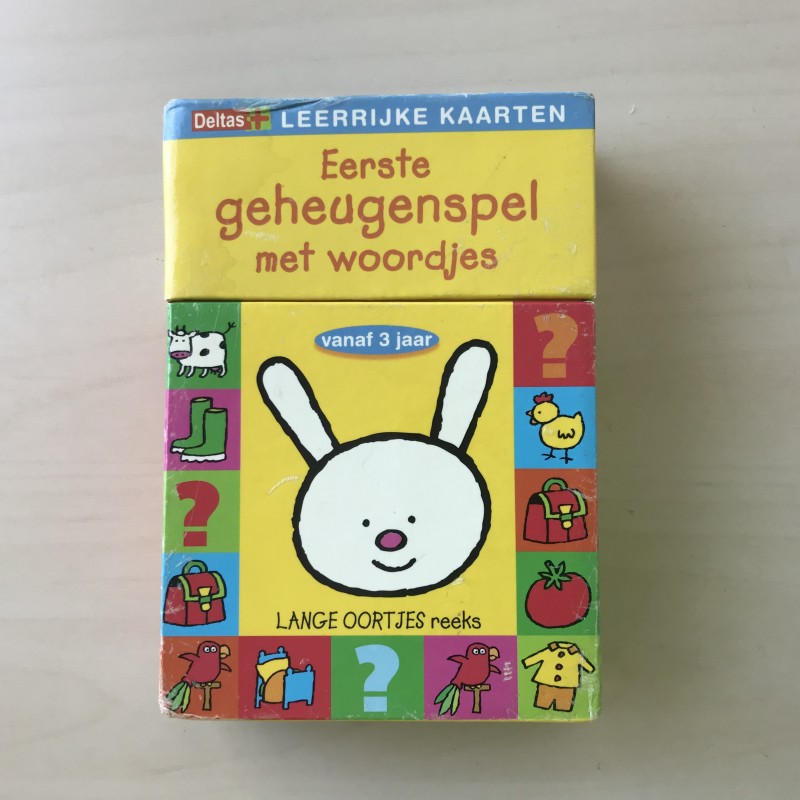 Eerste geheugenspel met woordjes