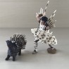 Schleich : Jager met egel. Bovenkant hoofd jager is  9 cm. hoog. Set 1.