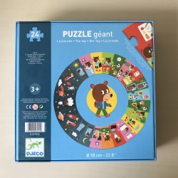 Djeco : Vloerpuzzel De Dag. 24 stukjes.