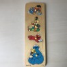 Puzzelplankje Knopjespuzzel Sesamstraat. 4 stukjes.
