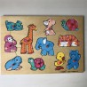 Puzzelplankje Knopjespuzzel. Simplex : Dieren. 11 stukjes.