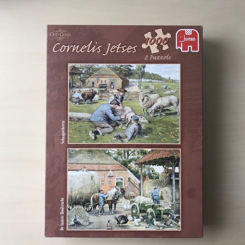 Cornelis Jetses : Schapen scheren en de laatste hooivracht 2 x 1000 stukjes