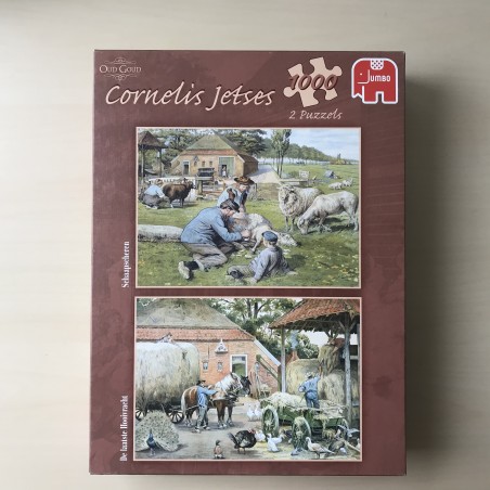 Cornelis Jetses : Schapen scheren en de laatste hooivracht 2 x 1000 stukjes