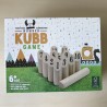Kubb werpspel. In gebruikte staat