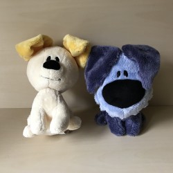 Woezel en Pip : 2 Knuffels. 18 cm. Hoog.