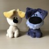 Woezel en Pip : 2 Knuffels. 18 cm. Hoog.
