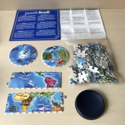 3D Junior Puzzelbal  Wereldbol voor kinderen. 96 stukjes
