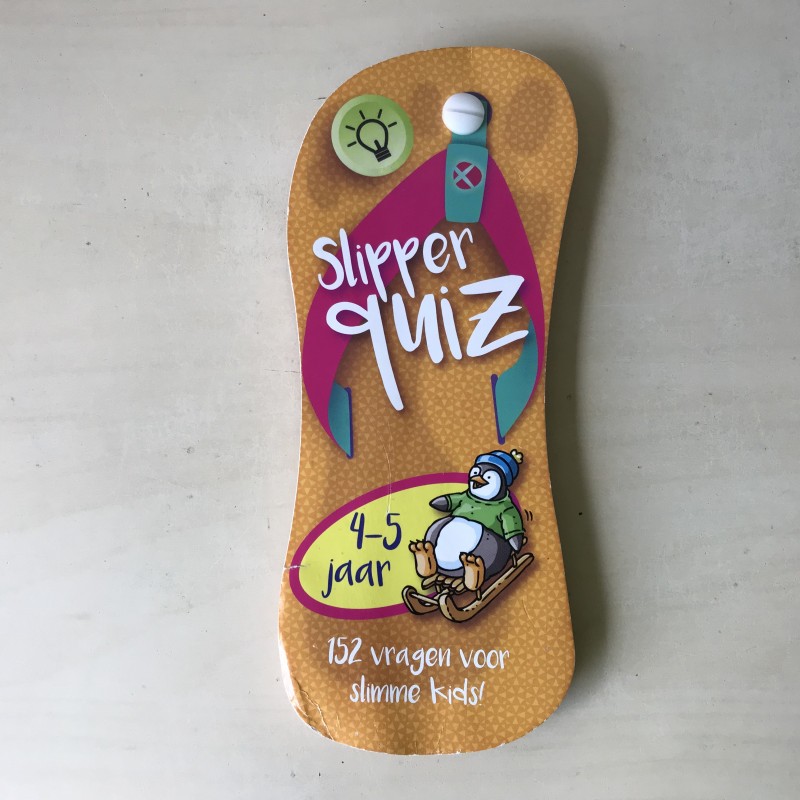 Vragenset. Slipper quiz. 4-5 jaar