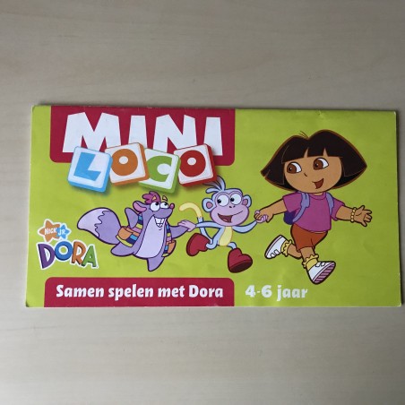 Mini Loco boekje : Samen spelen met Dora. Leeftijd 4-6 jaar.