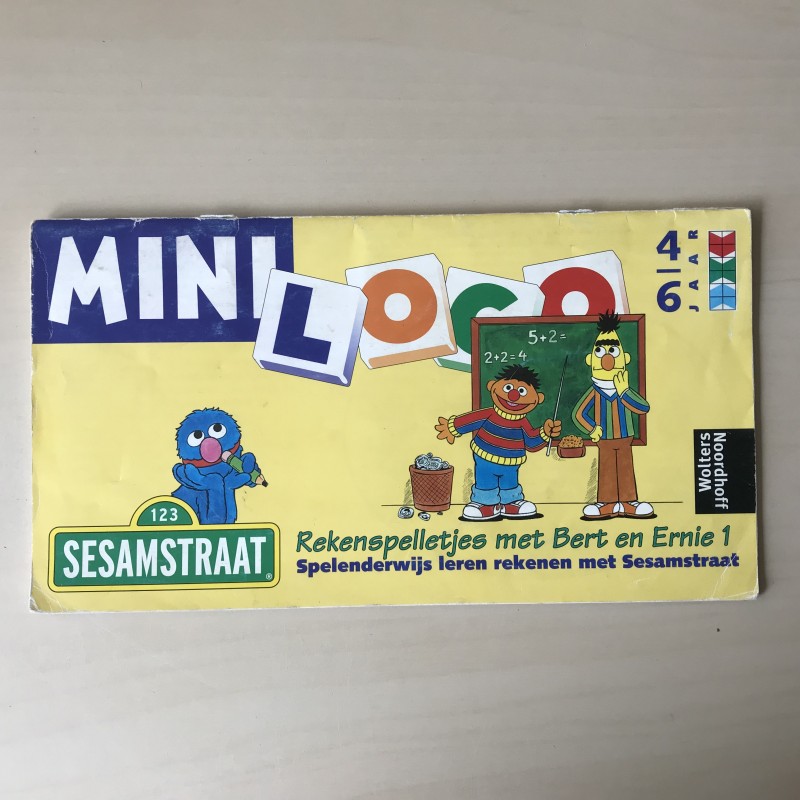Mini Loco boekje: Sesamstraat Rekenspelletjes. Leeftijd 4 - 6 jaar