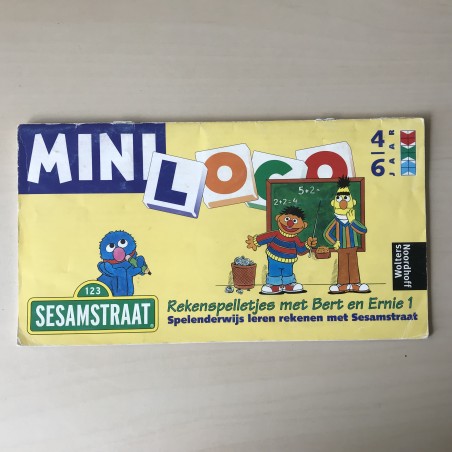 Mini Loco boekje: Sesamstraat Rekenspelletjes. Leeftijd 4 - 6 jaar