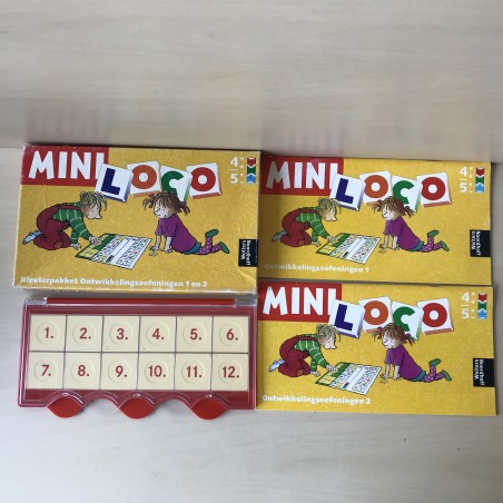 Mini Loco set :  Ontwikkelingsoefeningen 1 en 2. Leeftijd 4-6 jaar.