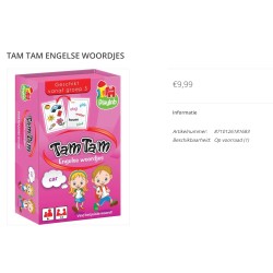 Tam Tam : Engelse woordjes
