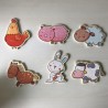 Goula: 6 houten puzzeltjes, dieren