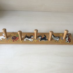 Kapstok : Nostalgisch met dieren.