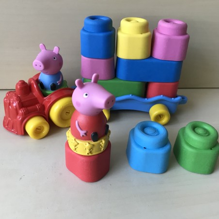 Clemmy set zachte bouwblokken met Peppa Pig.